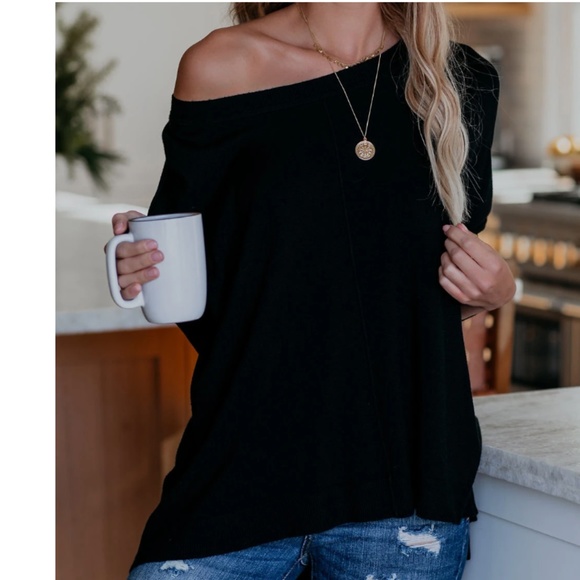 RAYLEEN Wide Neck Long Sleeve Top - Picture 8 of 8